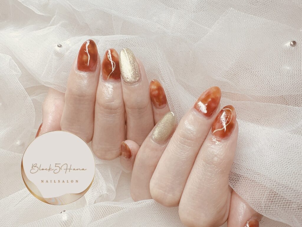 Nail No.3524【マーブルニュアンス】