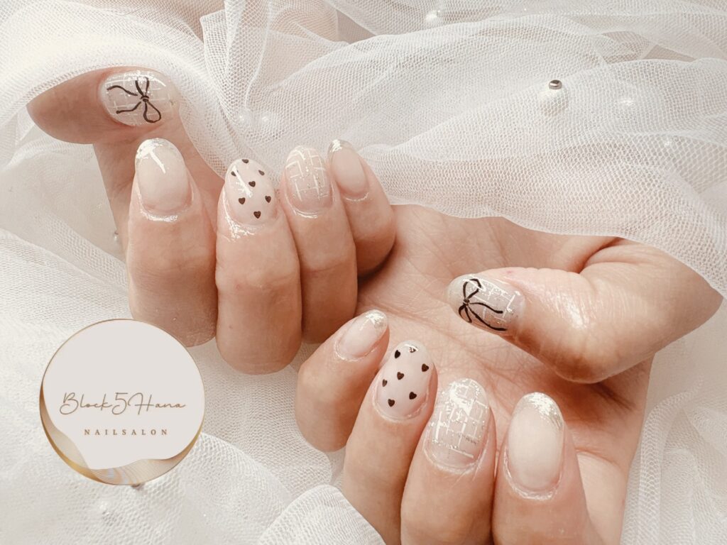 Nail No.3526【ホワイトツィード】