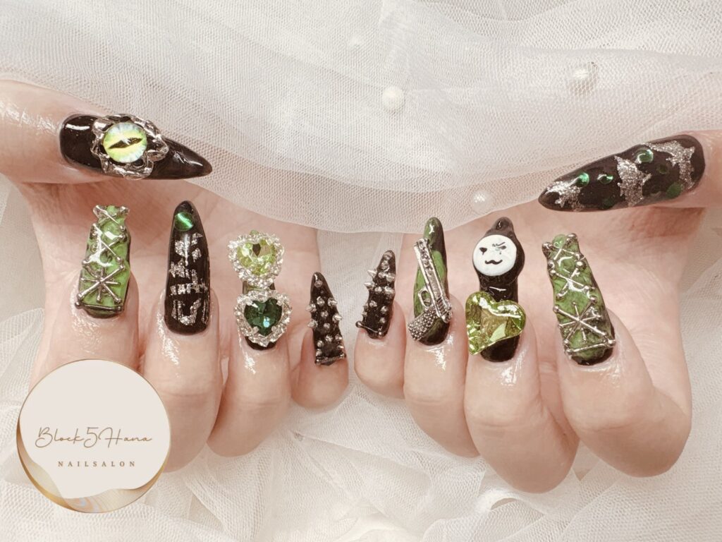 Nail No.3532【ライブや推し活に スカルプネイル】