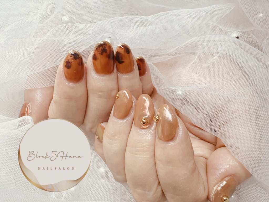 Nail No.3554【べっ甲カラー ニュアンスネイル】