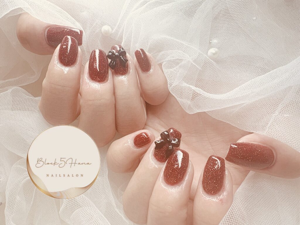 Nail No.3562【シンプルなワインレッド】