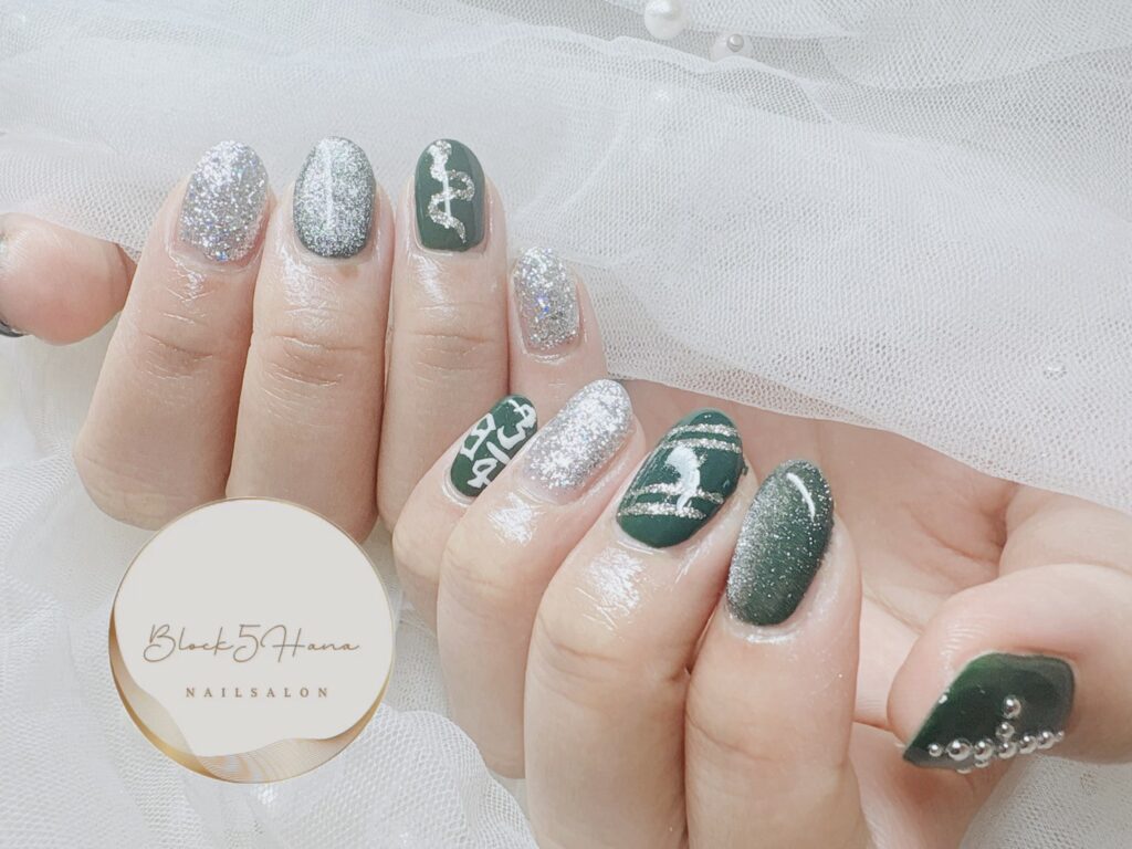Nail No.3576【ハリーポッターのイメージネイル】
