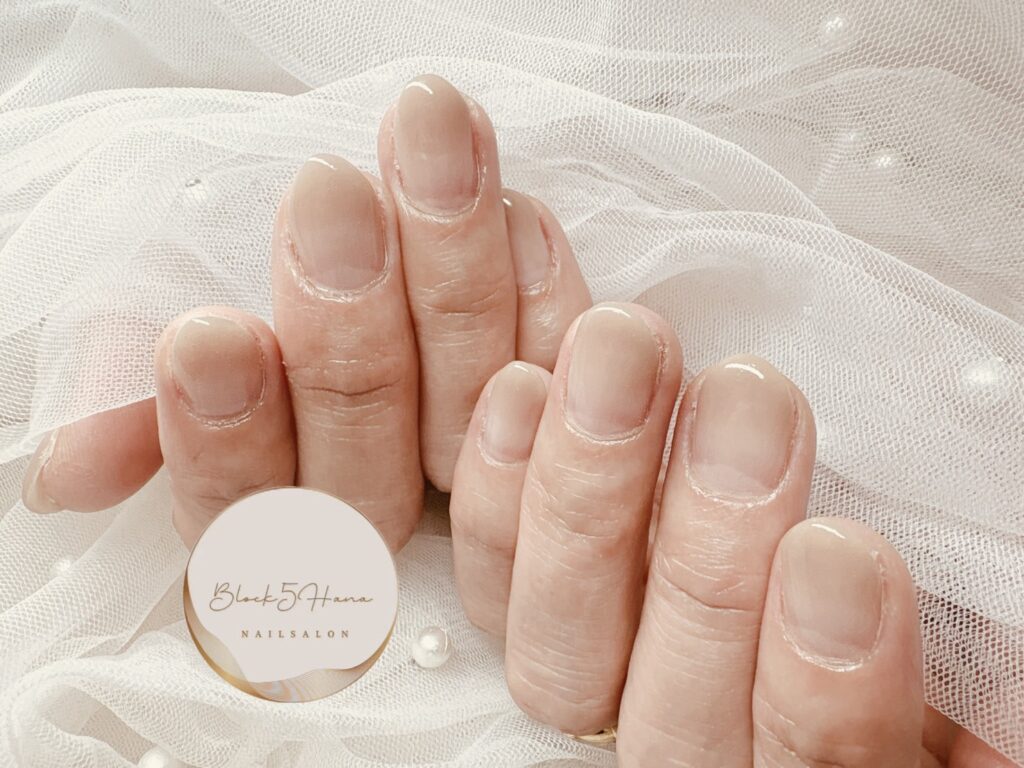 Nail No.3580【自然な色補正のシンプルネイル】