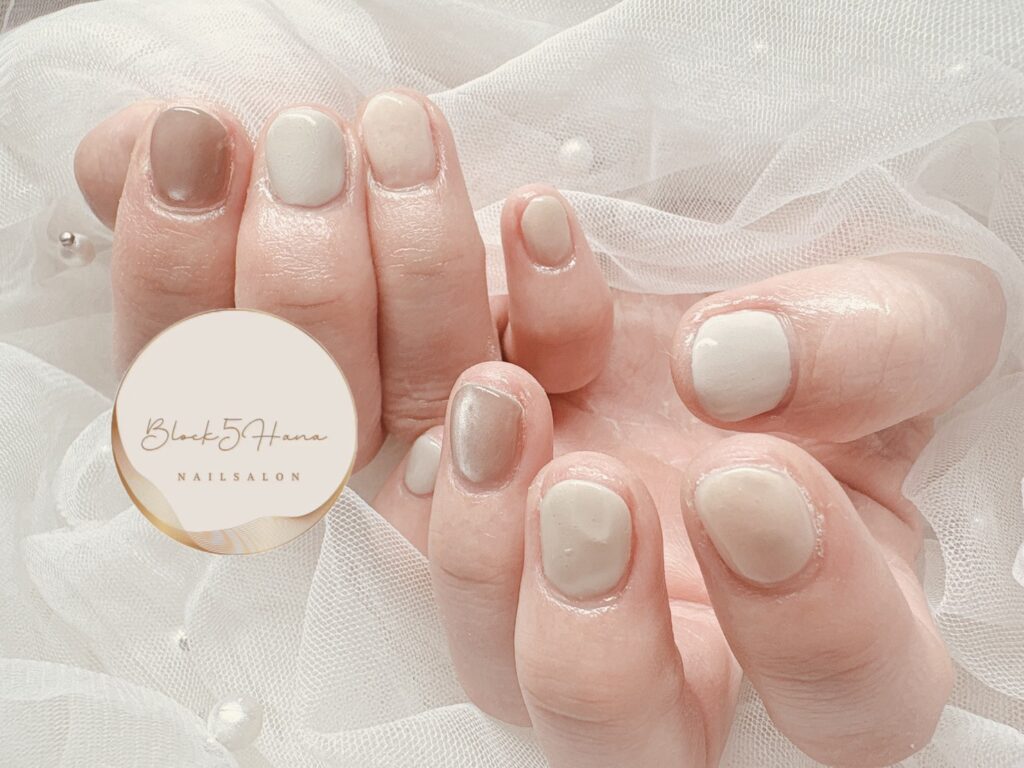 Nail No.3597【シンプルなベージュネイル】