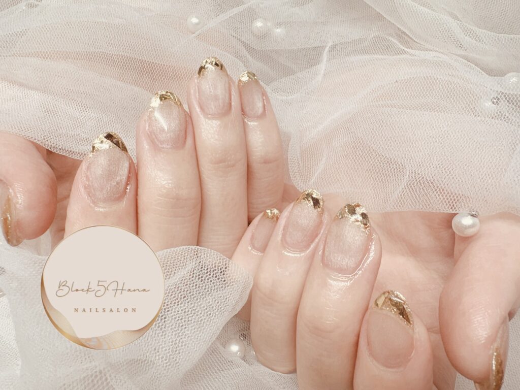 Nail No.3601【ガラスフレンチ】