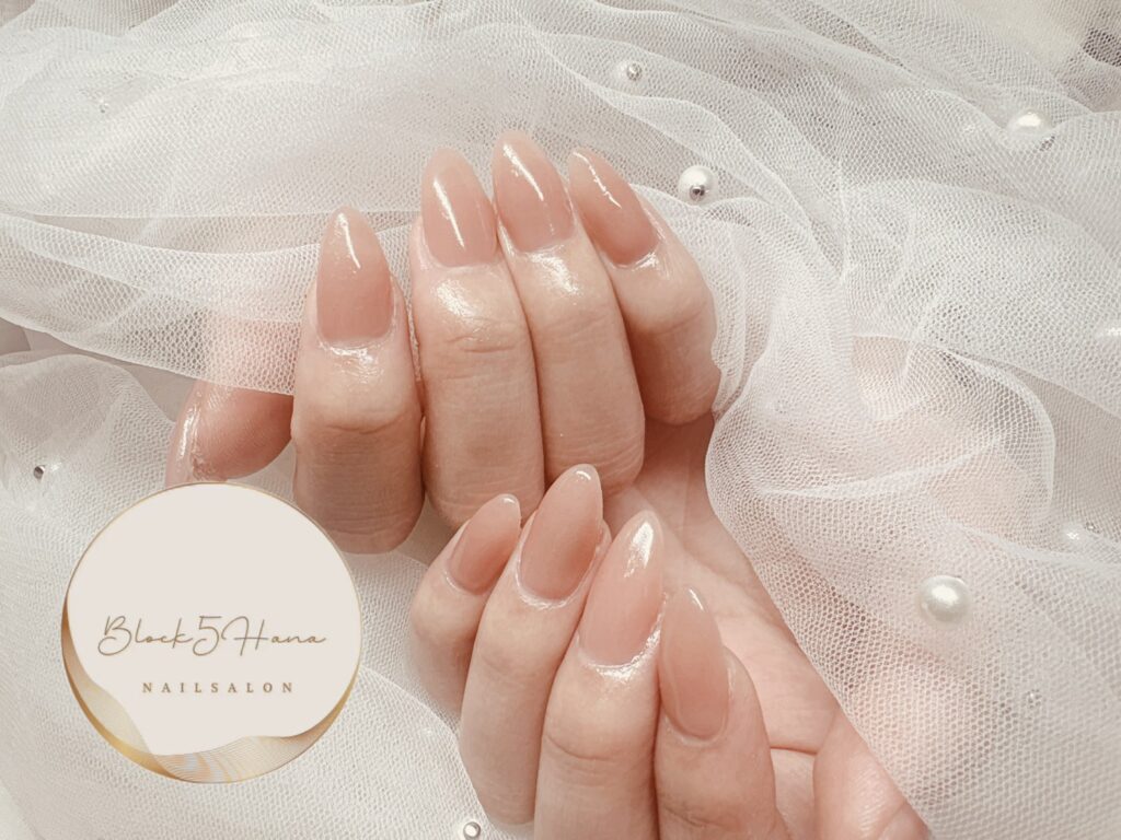 Nail No.3614【馴染みカラーのシンプルネイル】