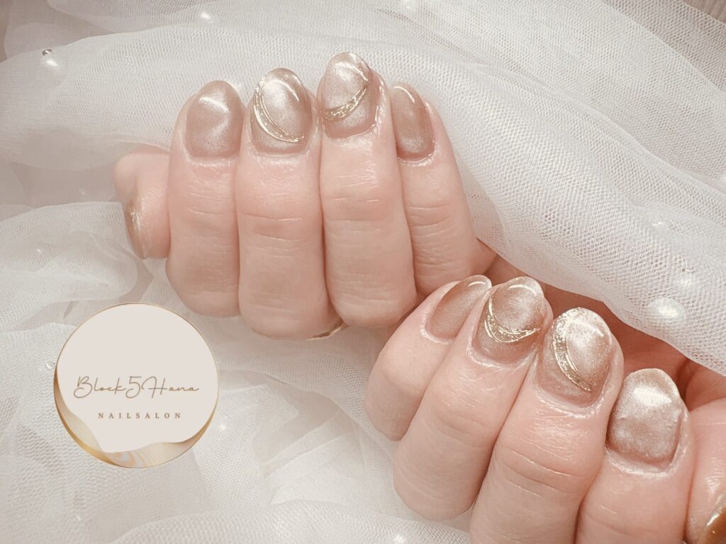 Nail No.3652【ミラーニュアンスのマグネット】