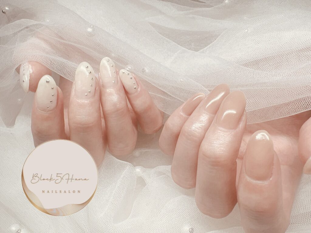 Nail No.3684【シンプルなスキニー×ホワイト】