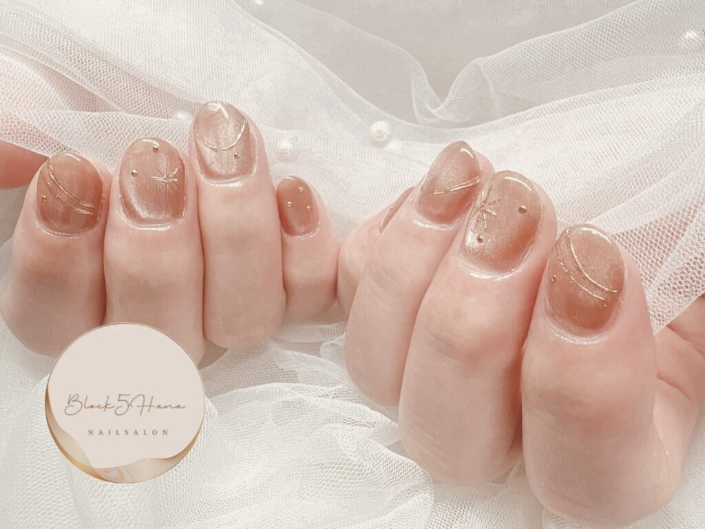 Nail No.3687【スキニカラーのシンプルな冬ニュアンス】