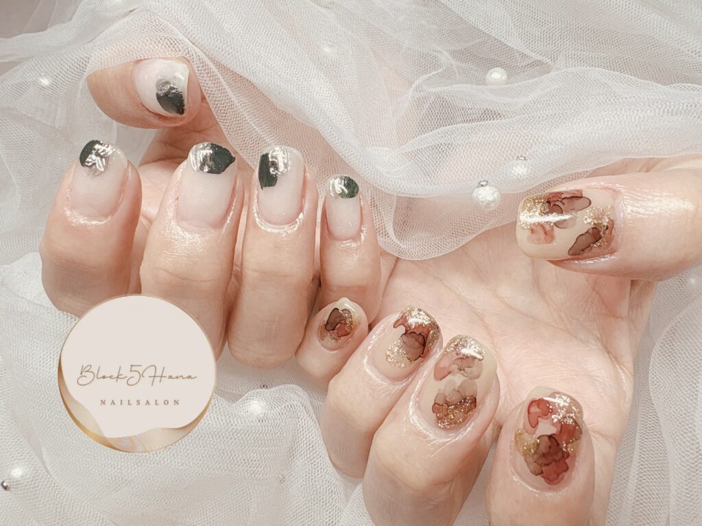 Nail No.3723【2パターン水彩ニュアンスネイル】