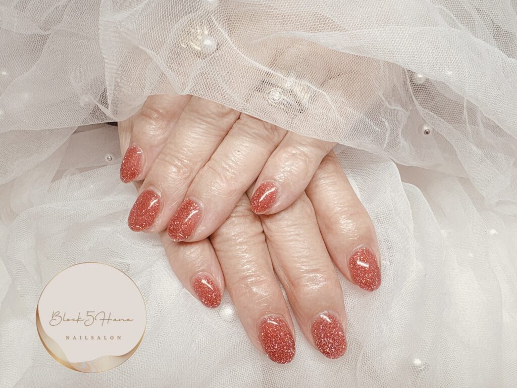Nail No.3734【シンプルな明るめレッド】