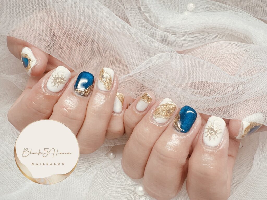 Nail No.3759【魅了されるブルーマグネット】