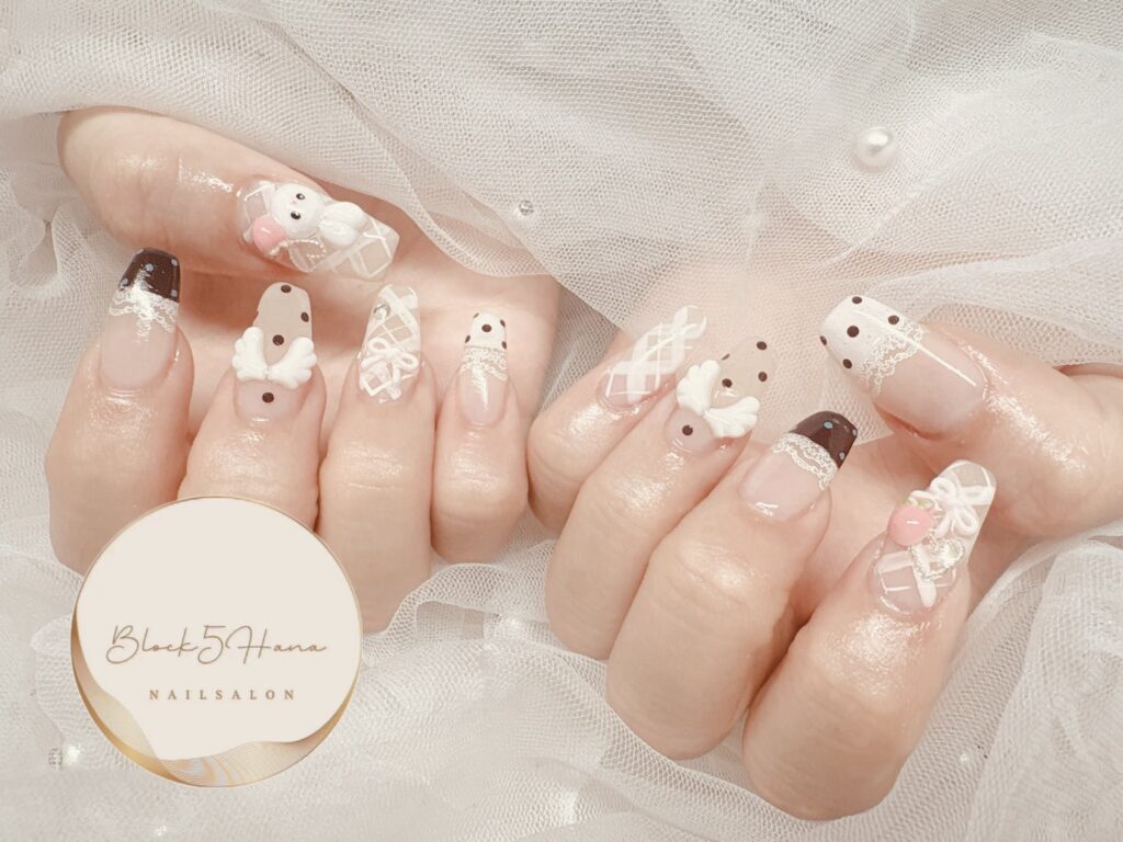 Nail No.3761【かわいいを詰め込んだ♡ガーリーネイル】
