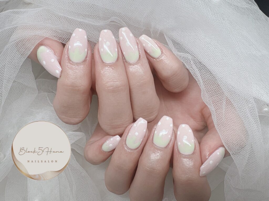 Nail No.3797【パステルカラーのいちごネイル】