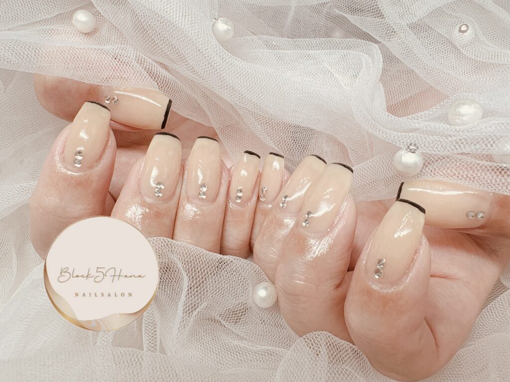 Nail No.3800【クールなスキニーフレンチ】