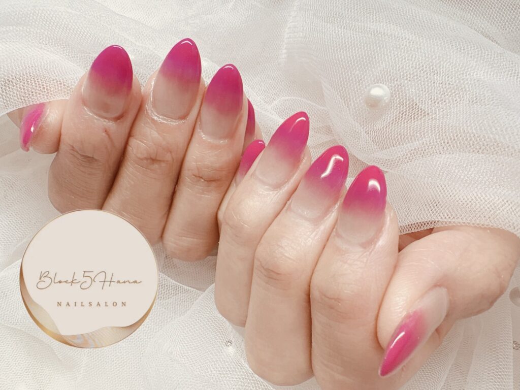 Nail No.3802【ネオンピンクのマググラデ】