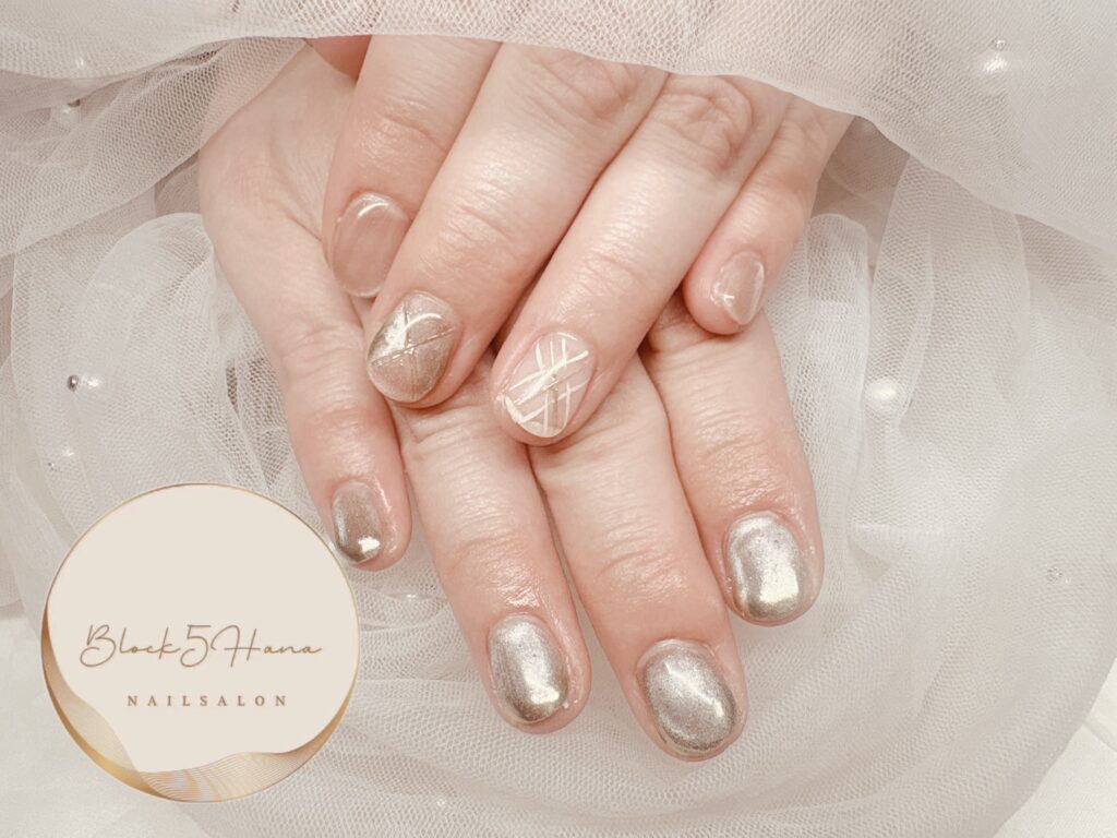 Nail No.3821【クリアベースの抜け感マグネット】