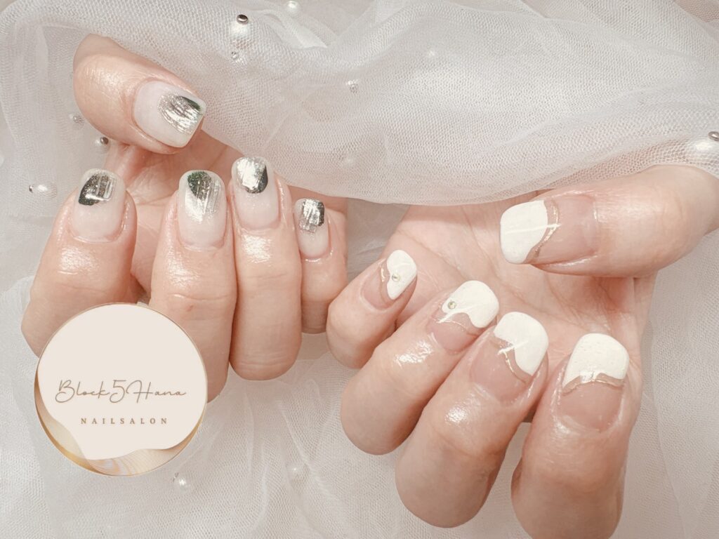 Nail No.3829【2種類楽しむ欲張りニュアンス】