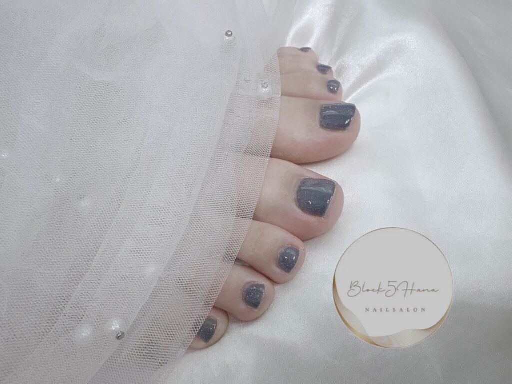 Nail No.3866【アンティークブルー フットネイル】