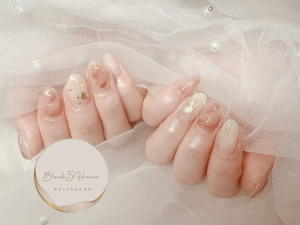 Nail No.3870【春色もやもやニュアンス】