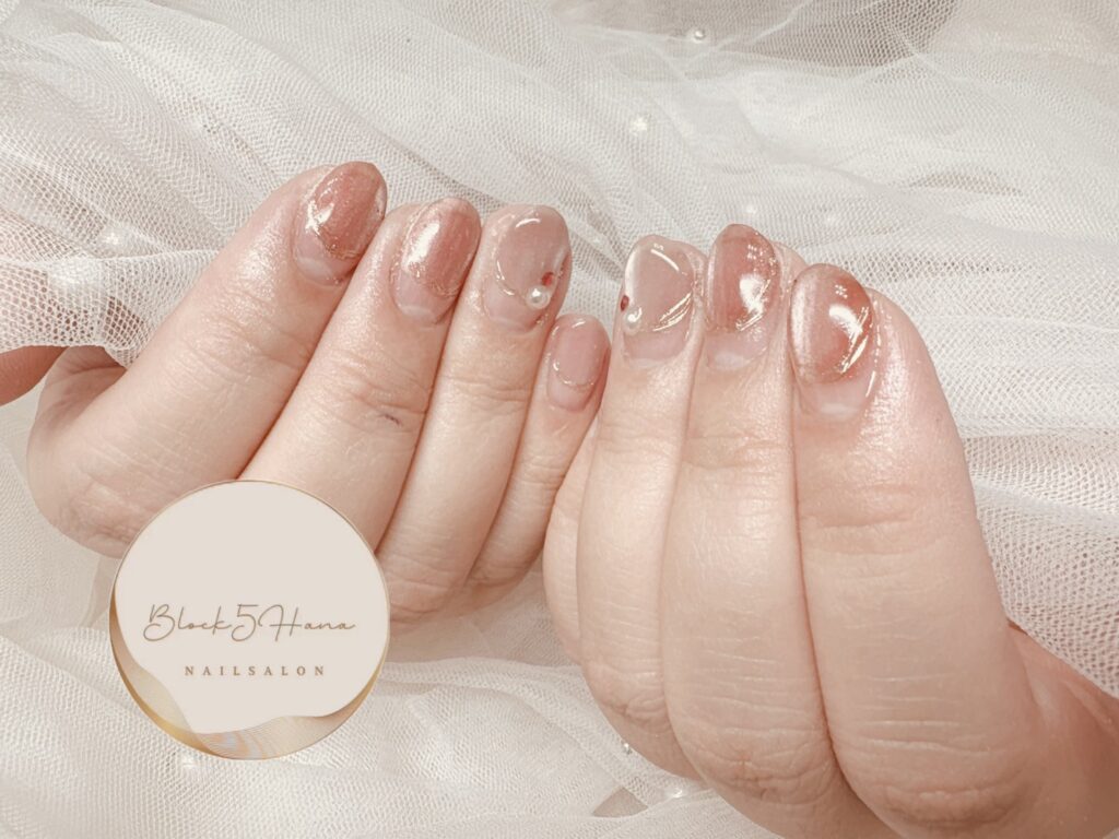 Nail No.3880【艶カラーマグネットネイル】