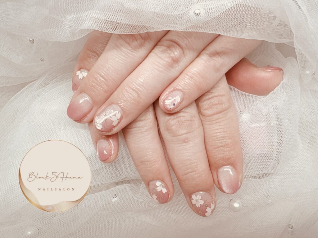Nail No.3891【春色桜グラデネイル】