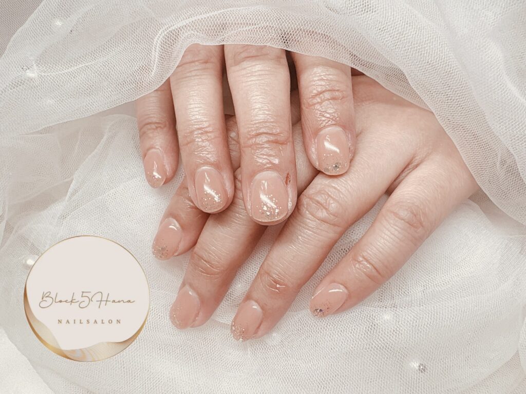 Nail No.3923【血色感をプラス シンプルな艶ネイル】