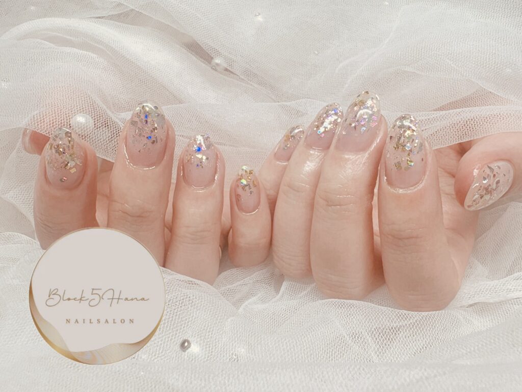 Nail No.3932【ラメのきらめきを楽しむネイル】