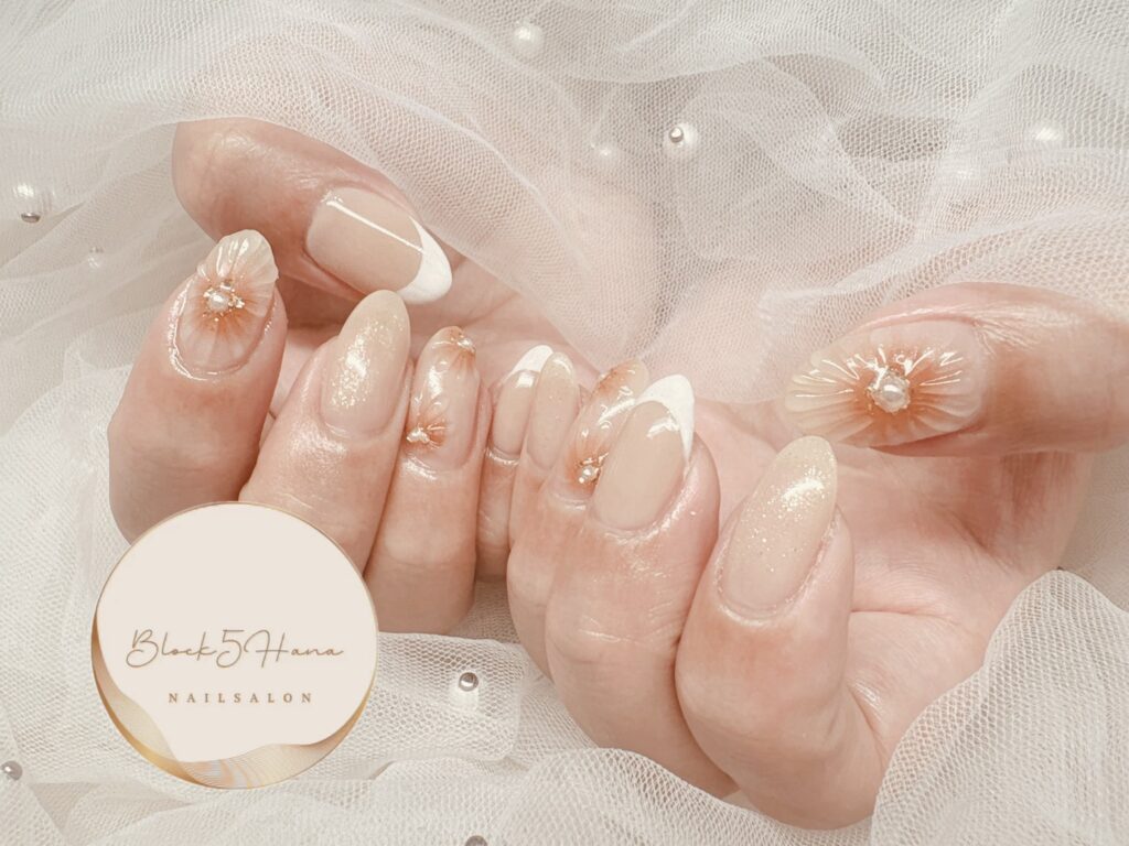 Nail No.3935【ジューシーカラーとフレンチ】