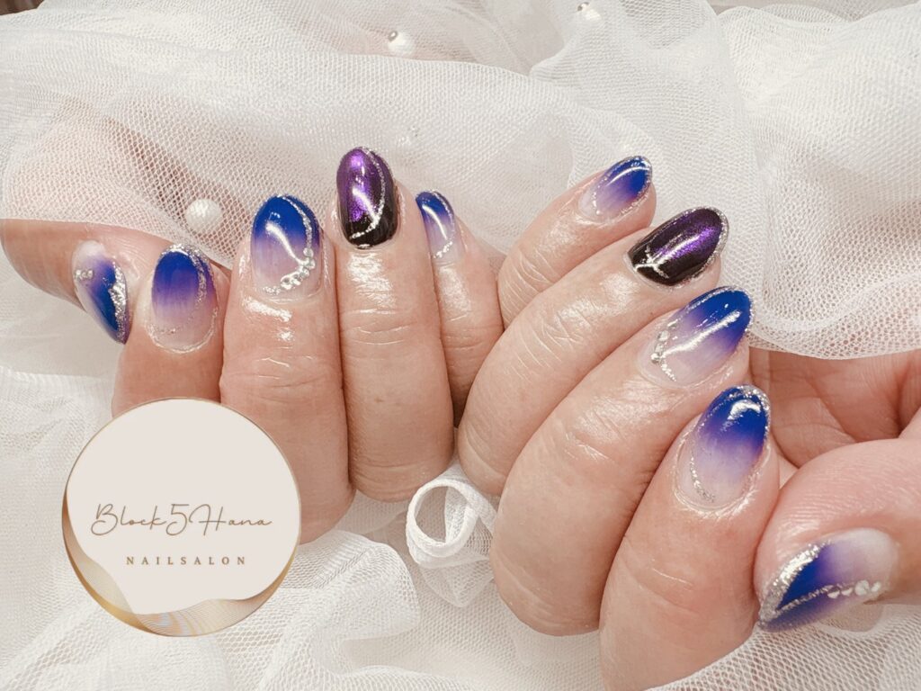 Nail No.4000【ギャラクシーなミラーネイル】