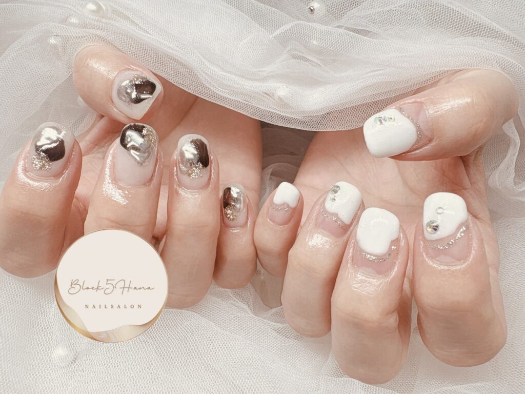 Nail No.4003【塗りかけニュアンスネイル】