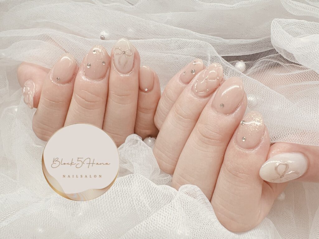 Nail No.4015【ヌーディキルティング】
