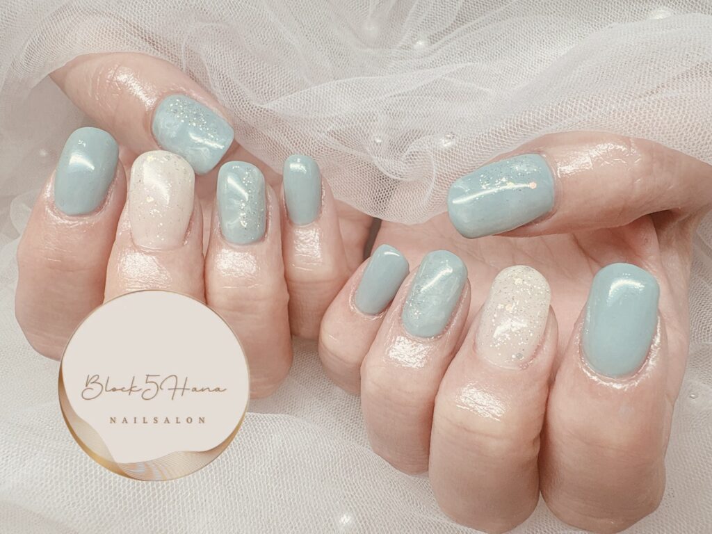 Nail No.4025【涼しげなアイスブルー】