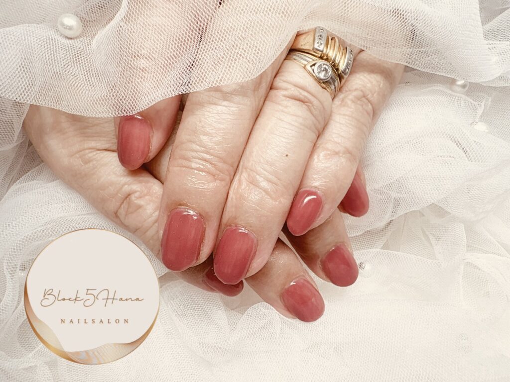 Nail No.4042【じゅわっとカラーのシンプルネイル】
