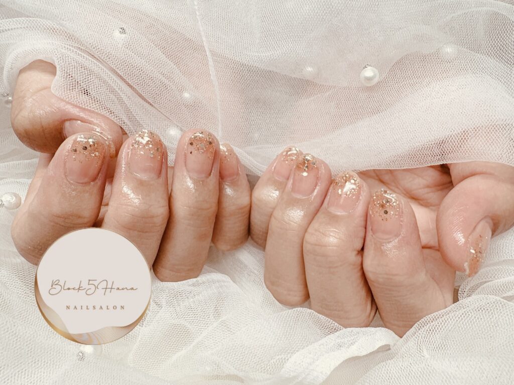 Nail No.4063【シンプルながら華やかに】