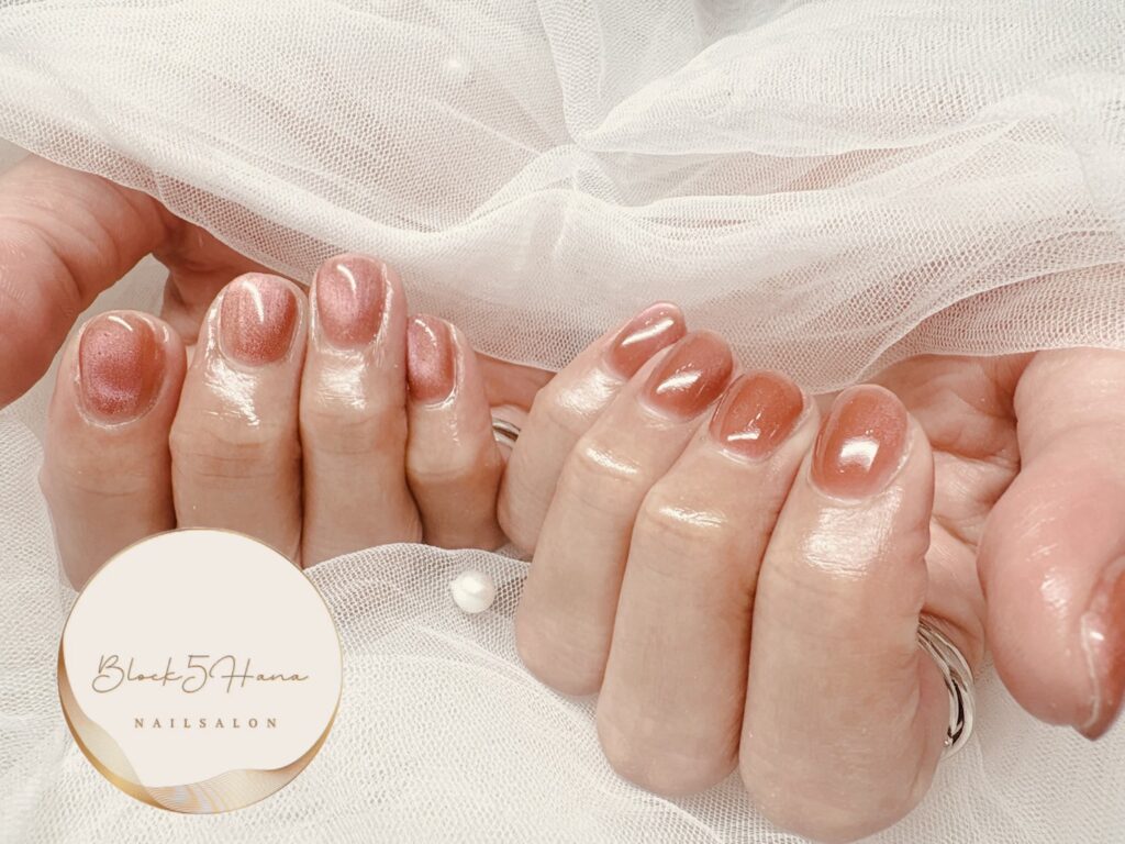 Nail No.4067【ヘルシーなオレンジレッドマグネット】