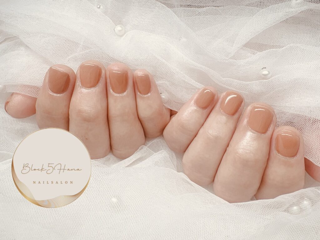 Nail No.4070【大人のシンプルなオレンジベージュ】