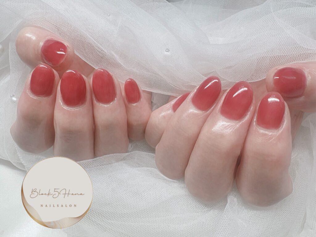 Nail No.4084【シアーローズのシンプルネイル】