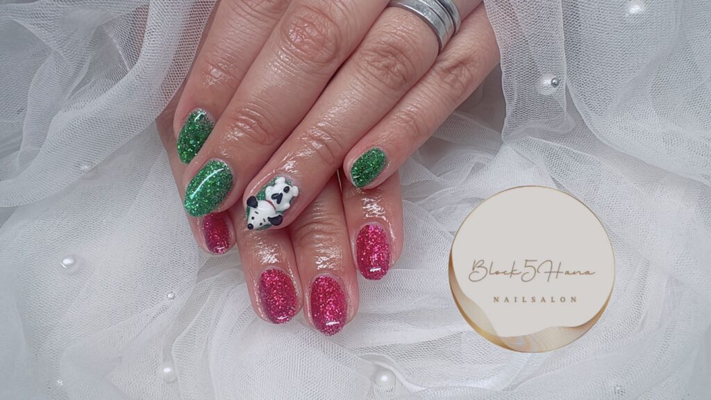 Nail No.4141【ぎっしりラメネイル】