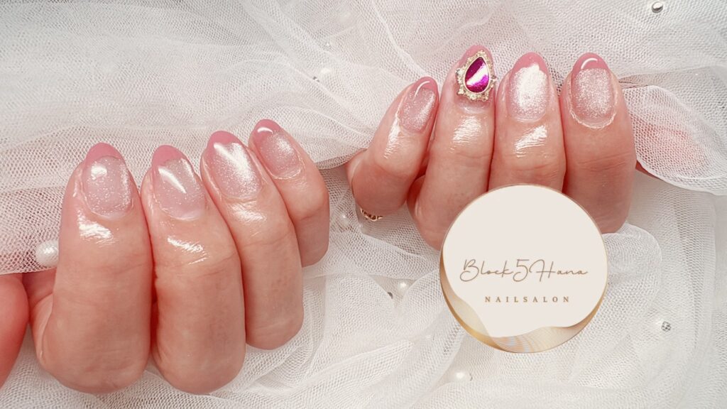 Nail No.4157【ブローチみたいなマグネットネイル】