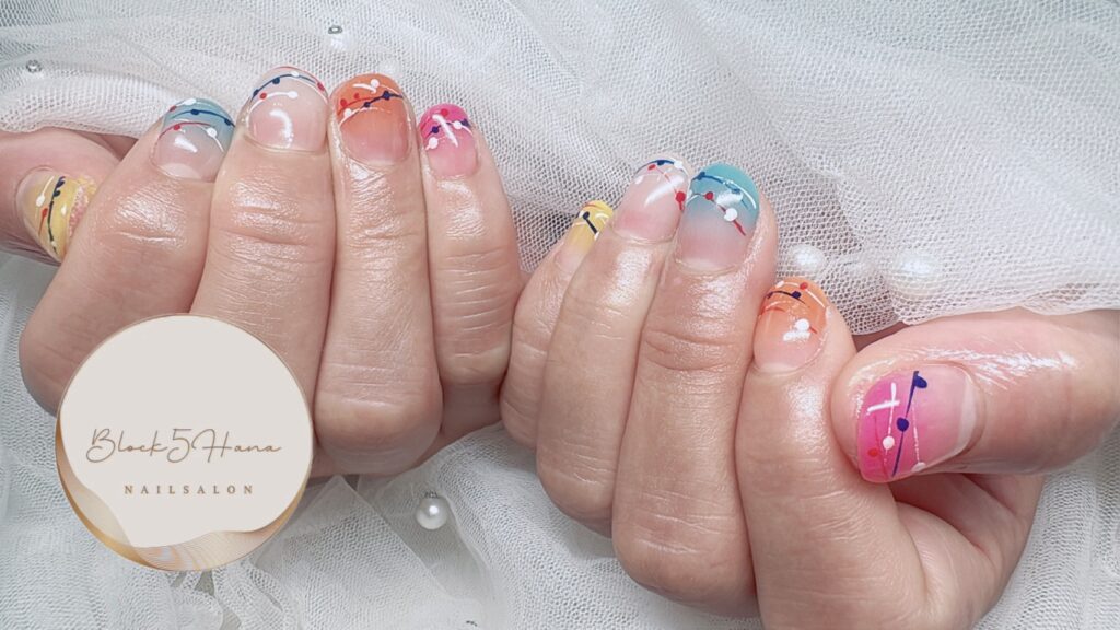 Nail No.4171【夏の弾けるヨーヨーネイル】