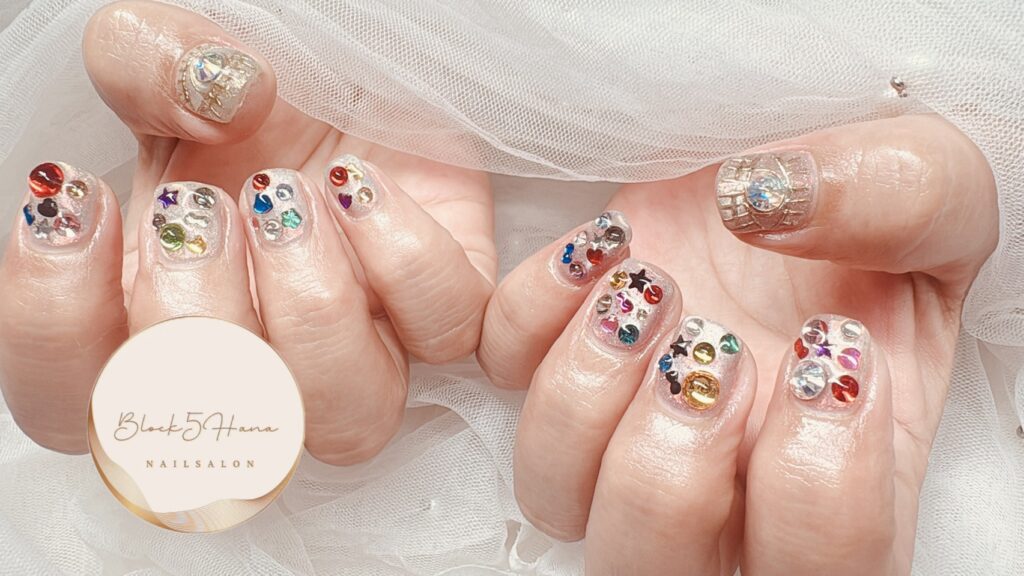 Nail No.4174【きらきらビジューネイル】