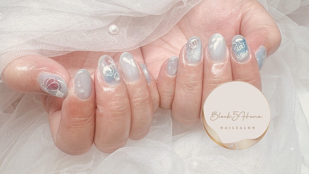Nail No.4181【手書き風シーネイル】