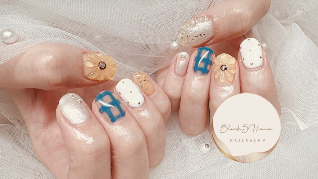 Nail No.4186【ひまわりネイル】