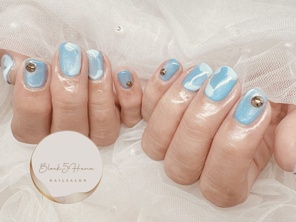 Nail No.4236【キュートなブルーマグネット】