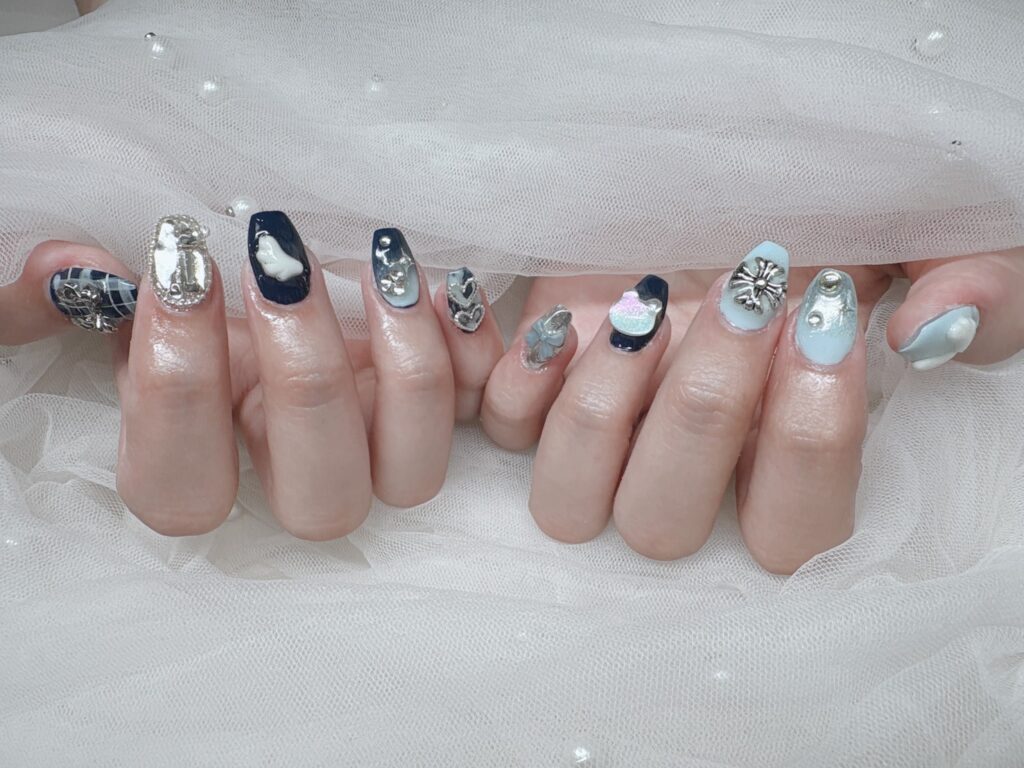Nail No.4238【モチーフを詰め込んだ推しネイル】