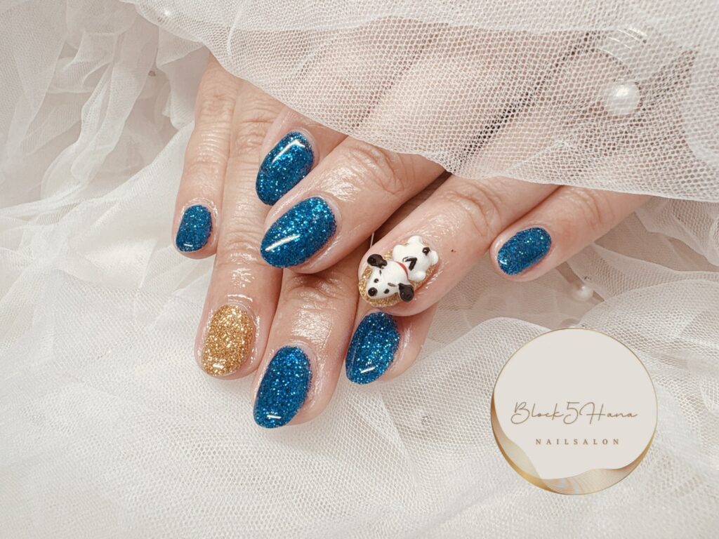 Nail No.4257【スヌーピーの3Dネイル】