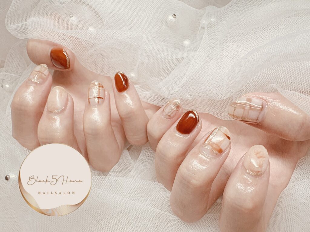 Nail No.4294【秋をネイルから オータムチェック】