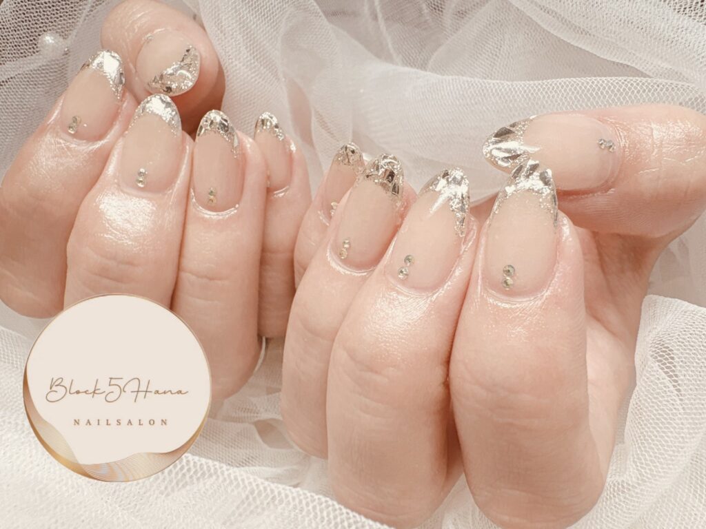 Nail No.4304【ガラスフレンチ】