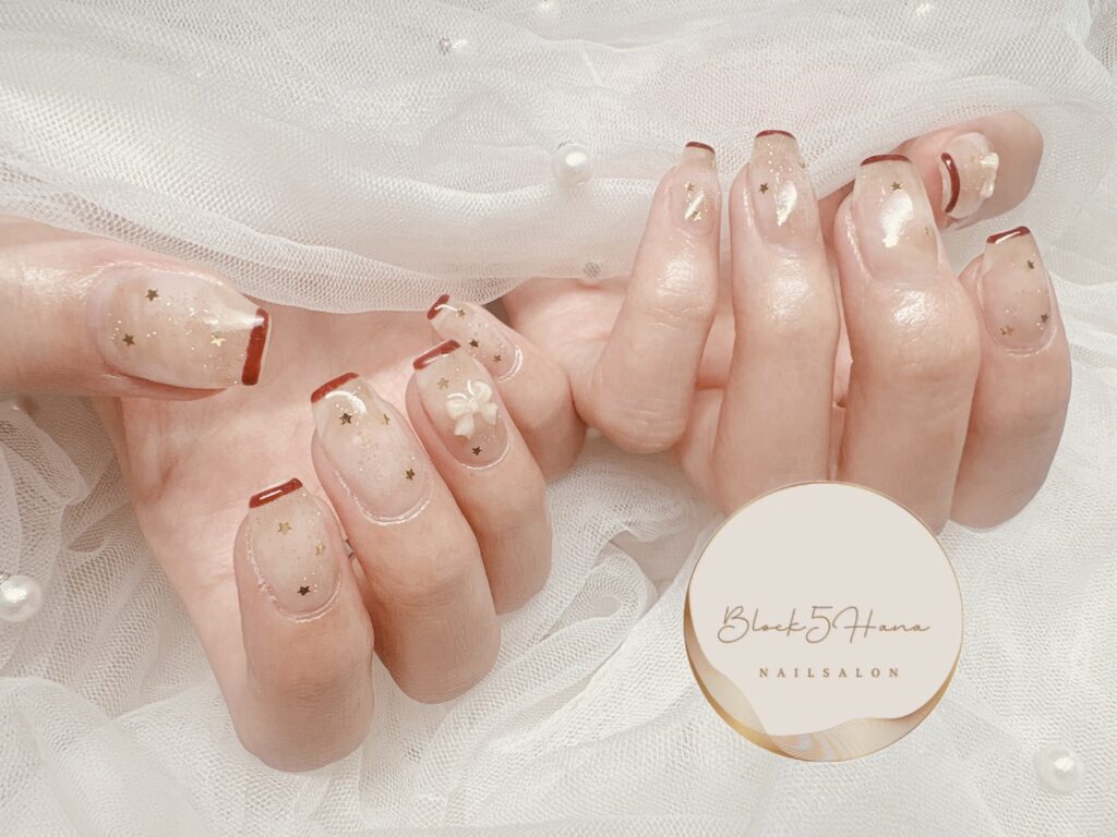 Nail No.4321【タトゥーのようなスキニーフレンチ】